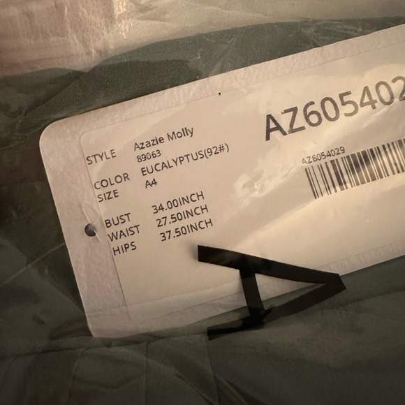 Azazie Eucalyptus Bridesmaid dress - Picture 4 of 4